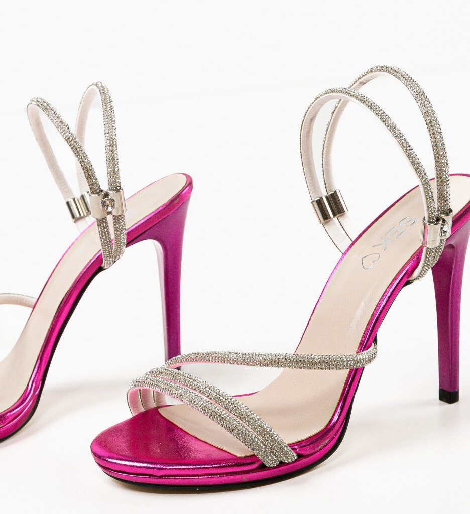 Wow Shoes Сандали на ток Gynn Фуксия