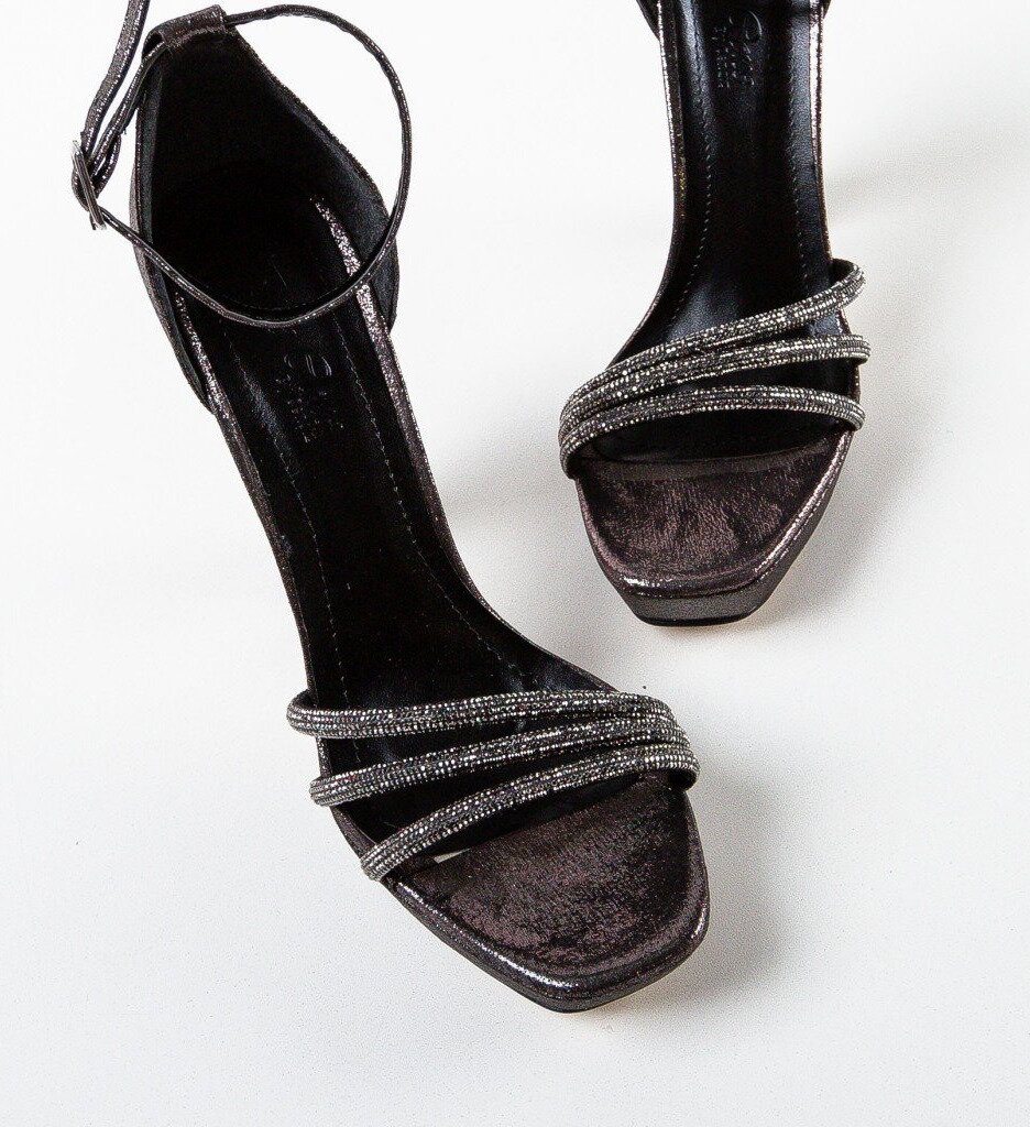 Wow Shoes Сандали на ток Hana Сив