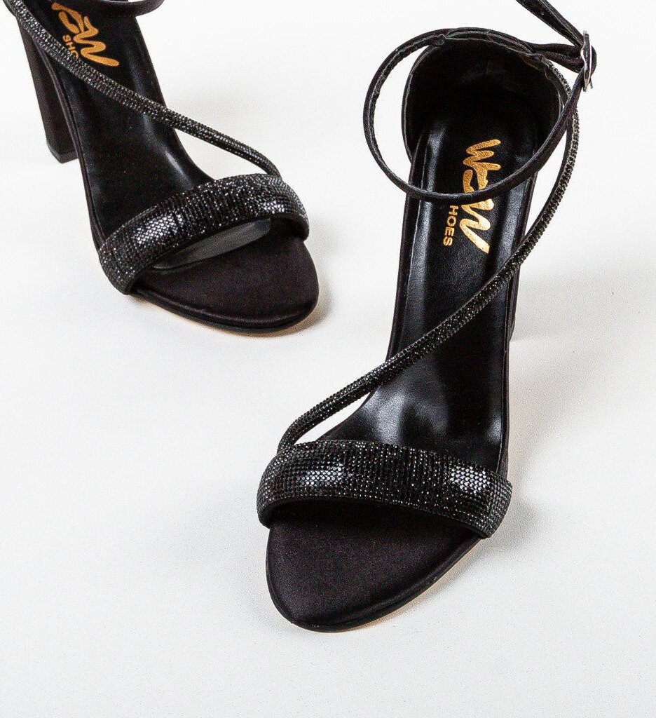 Wow Shoes Сандали на ток Heze 2 Черни