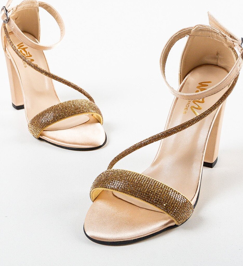 Wow Shoes Сандали на ток Heze Бежов