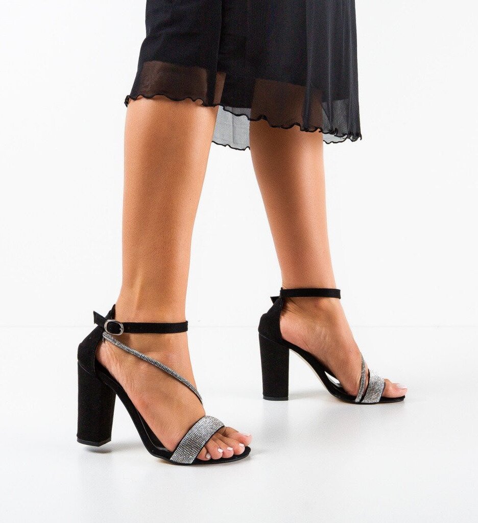 Wow Shoes Сандали на ток Heze Черни