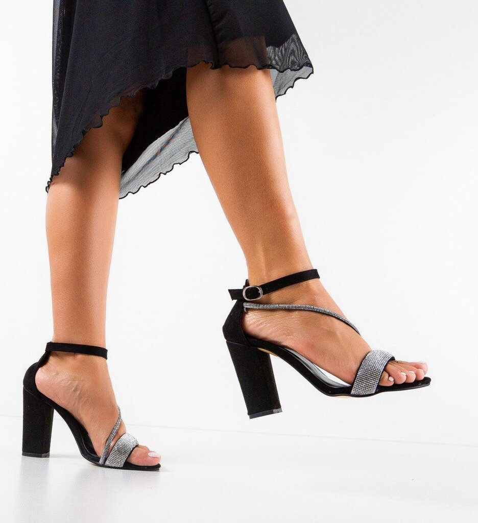 Wow Shoes Сандали на ток Heze Черни
