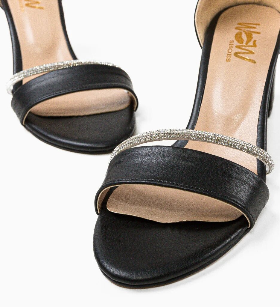 Wow Shoes Сандали на ток Kasty Черни