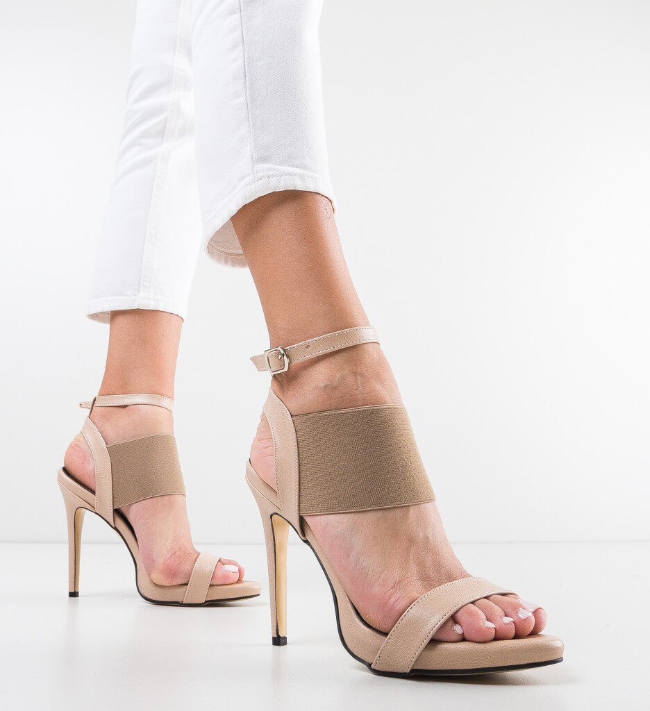 Wow Shoes Сандали на ток Morison Бежов