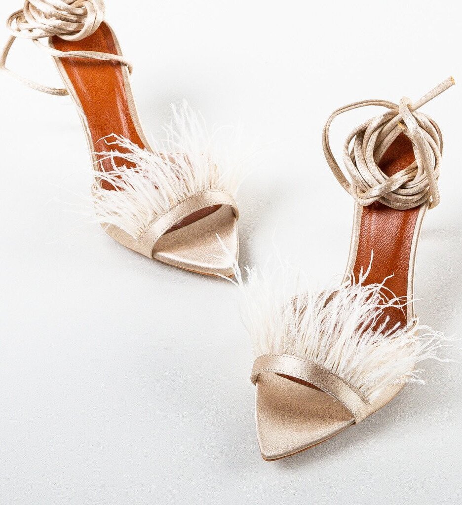 Wow Shoes Сандали на ток Orka Бежов