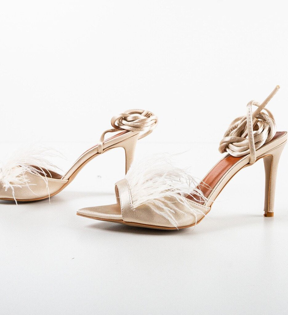 Wow Shoes Сандали на ток Orka Бежов