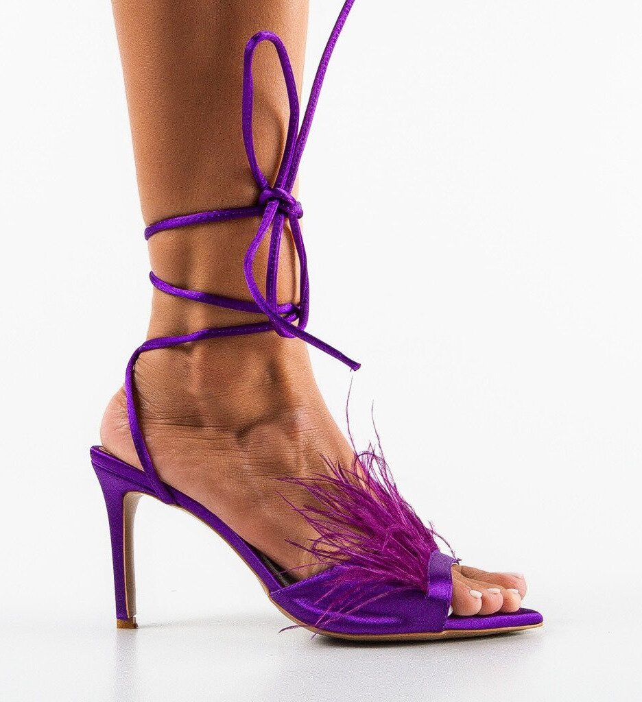 Wow Shoes Сандали на ток Orka Лилав