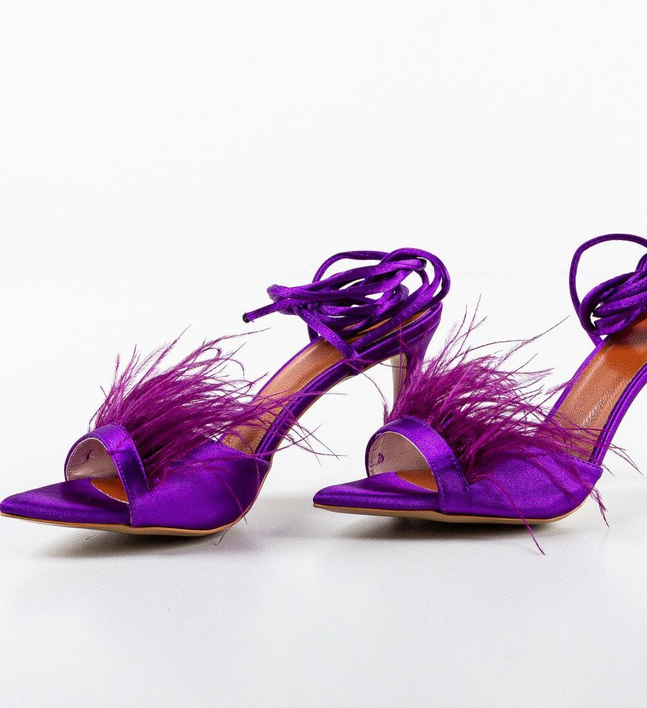 Wow Shoes Сандали на ток Orka Лилав