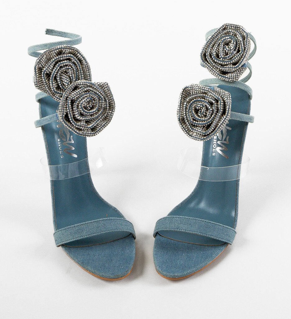 Wow Shoes Сандали на ток Rosese Сини