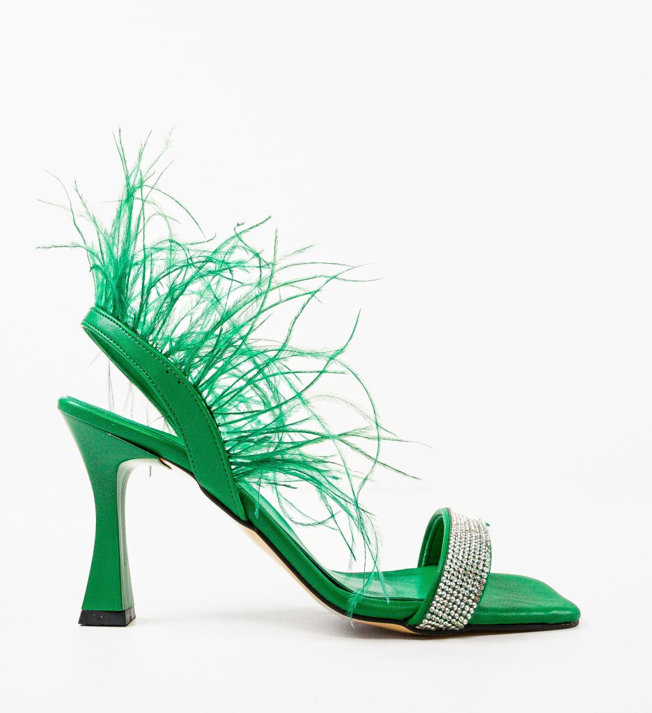 Wow Shoes Сандали на ток Salcia Зелени