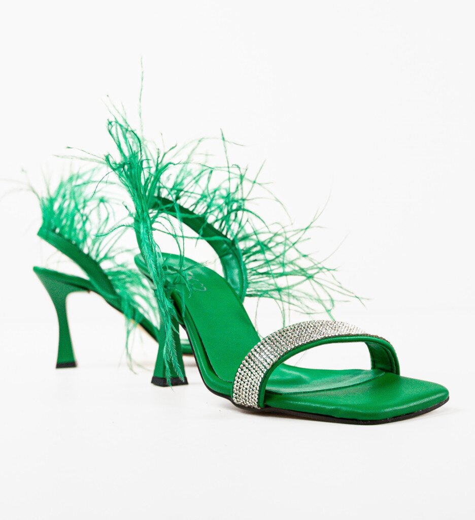Wow Shoes Сандали на ток Salcia Зелени