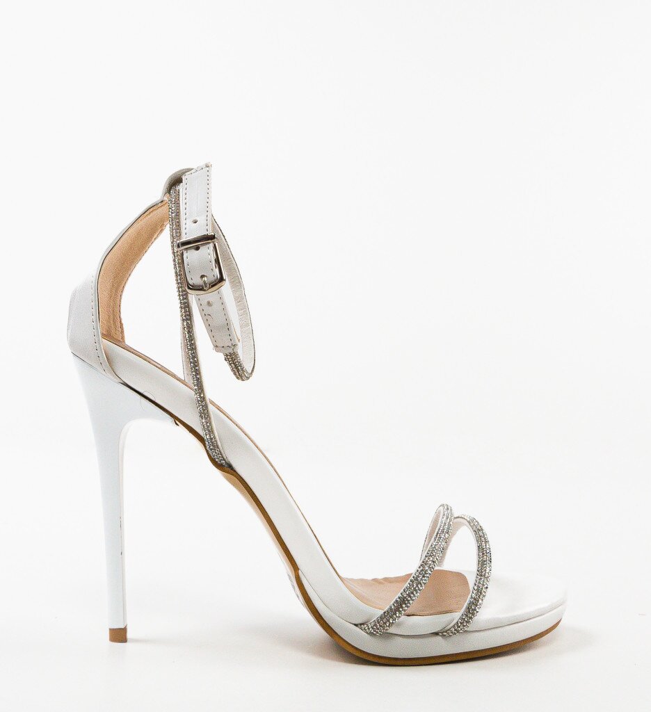 Wow Shoes Сандали на ток Senay Бели