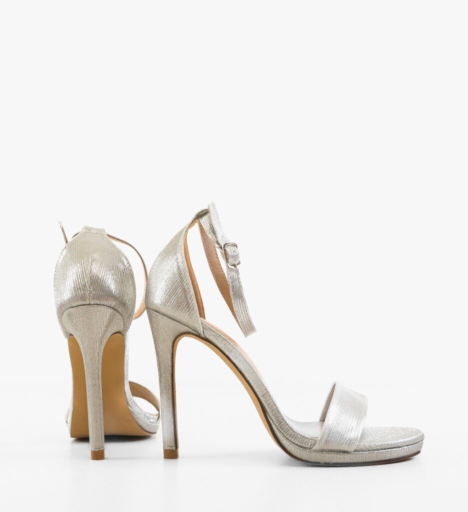 Wow Shoes Сандали на ток Versed Сребърни