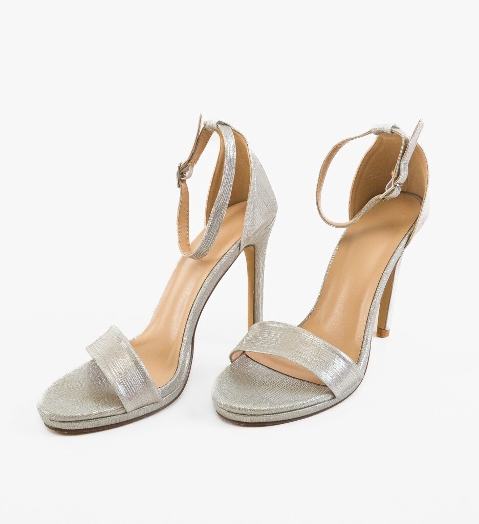 Wow Shoes Сандали на ток Versed Сребърни