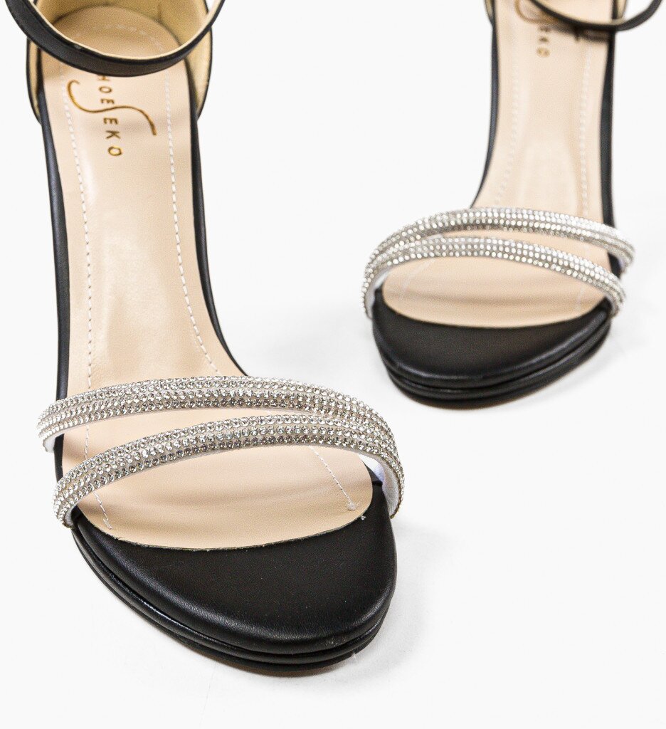 Wow Shoes Сандали на ток Vilagio 2 Черни