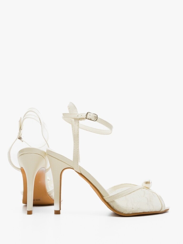 Wow Shoes Сандали на ток Yre Бели