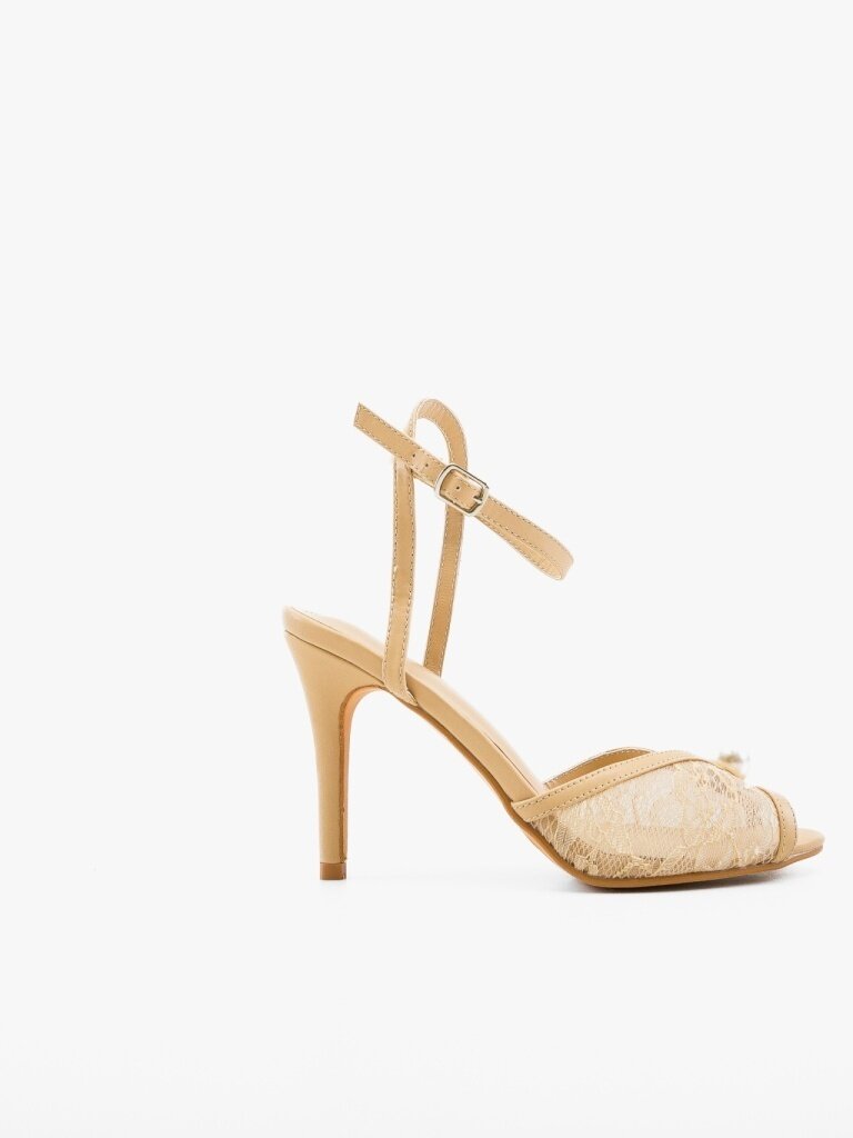 Wow Shoes Сандали на ток Yre Бежов
